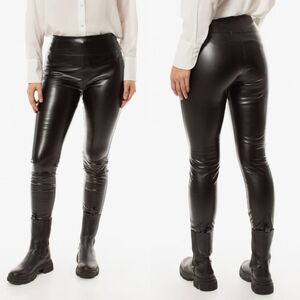 🟣 Sz S Vero by Véronique Cloutier Pull-on Vegan Pleather Pants